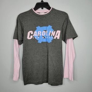 S Carolina Tar Heels Foot Locker grey cotton blend long sleeve V